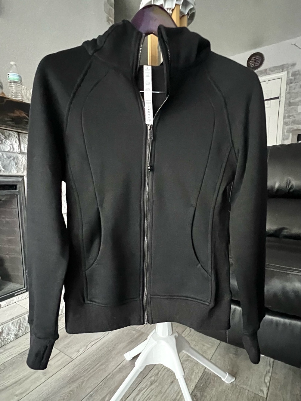 lululemon athletica Black Full-Zip Hoodie Jacket size S (8) like new